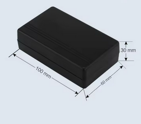 Small Black Plastic Box.100 x 60 x 30mm