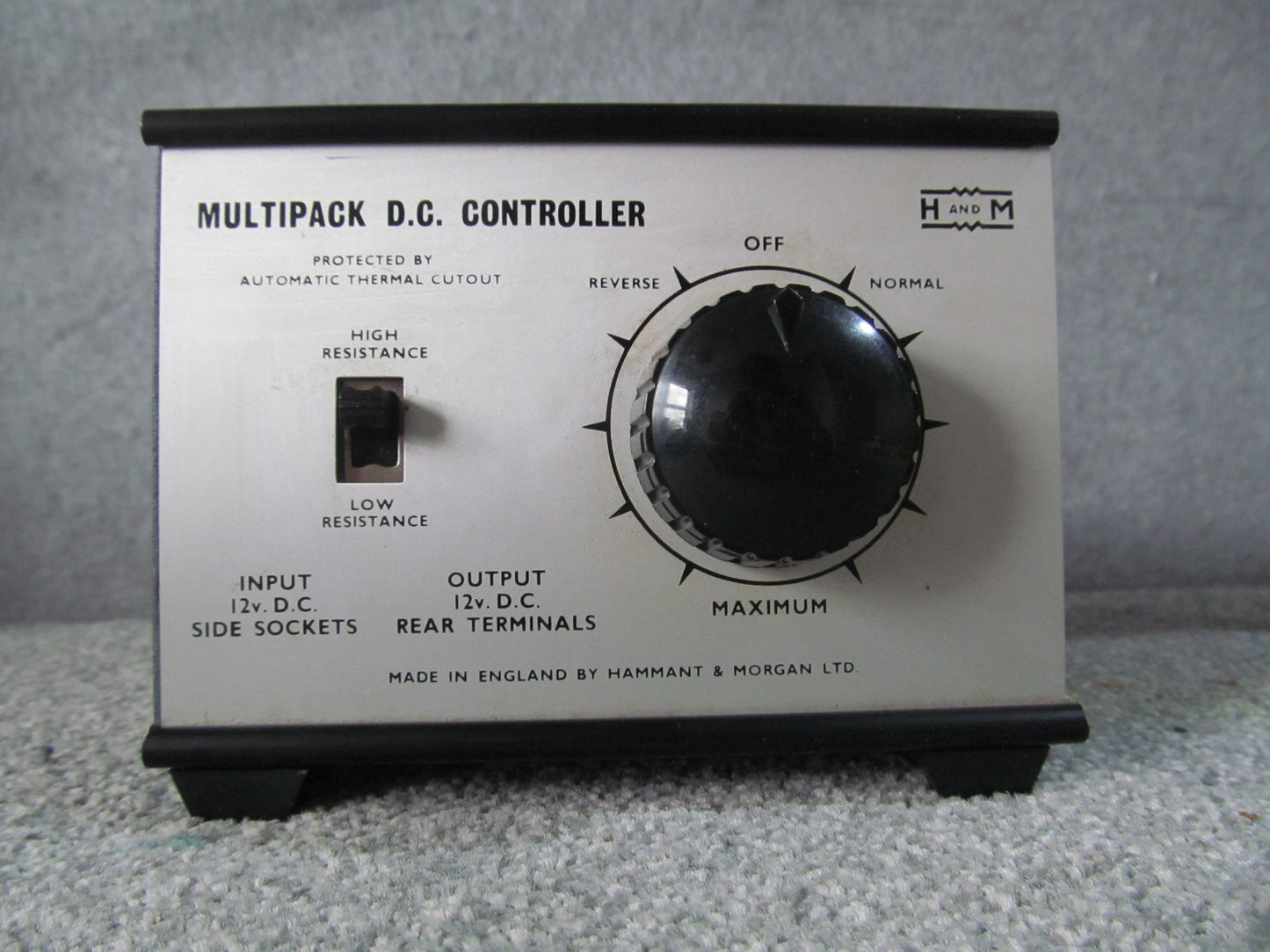 Hammant and Morgan DC Controller. Used. Average Condition.