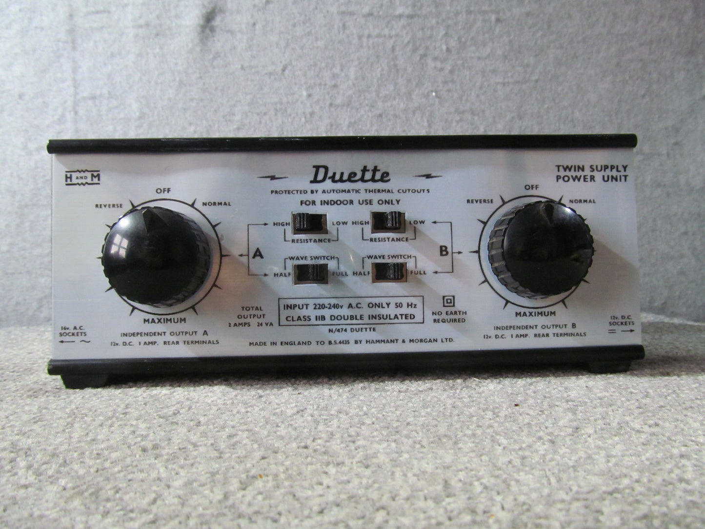 Hammant and Morgan Duette. Used, In Fair Condition.Fully Tested and Guaranteed