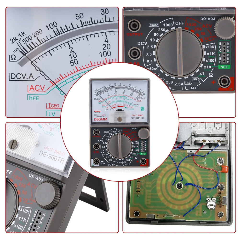 Analogue Multimeter. General Purpose Tester. Batteries Included