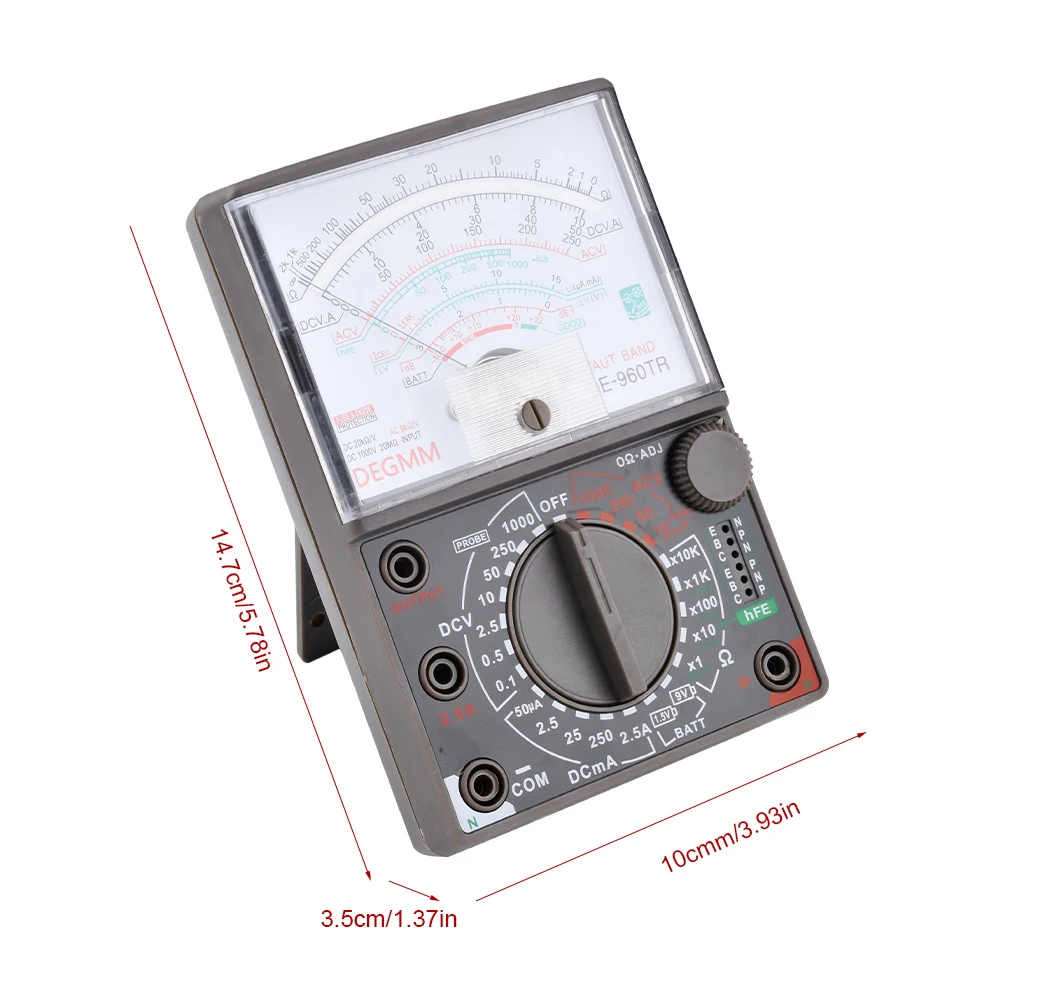 Analogue Multimeter. General Purpose Tester. Batteries Included
