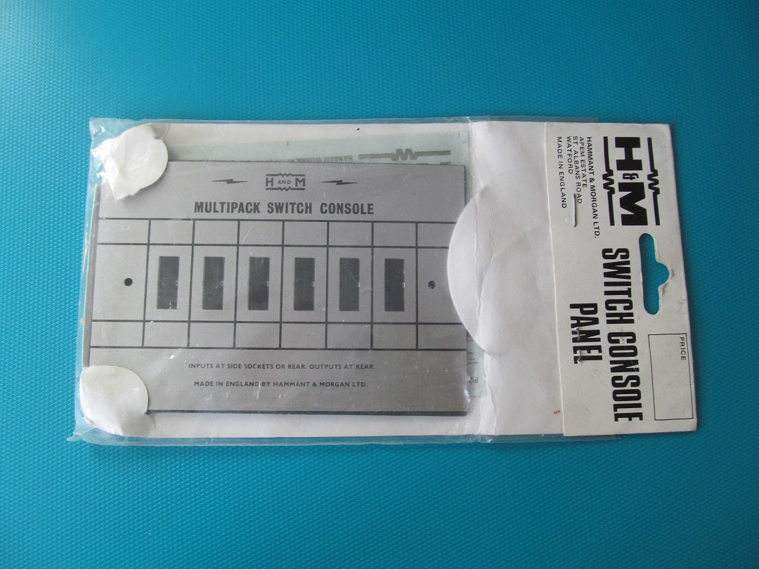 Hammant and Morgan Switch Console Panel. New Stock