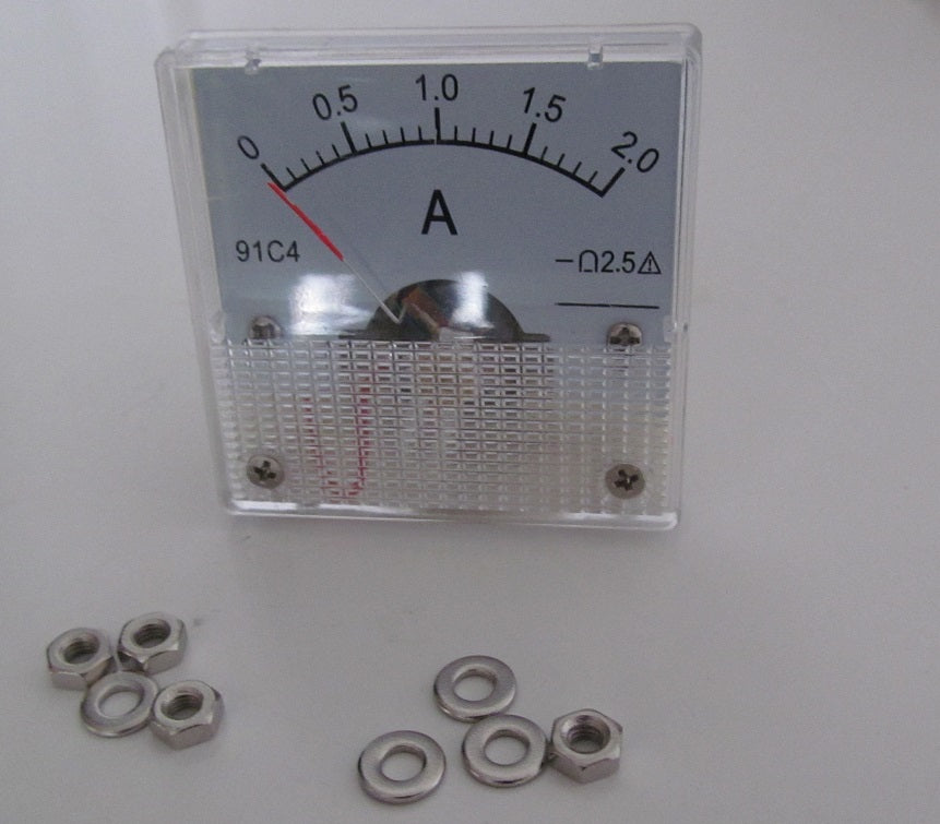 Panel Mounting  Ammeter 2 Amp range