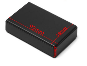 Small Black Plastic Box.