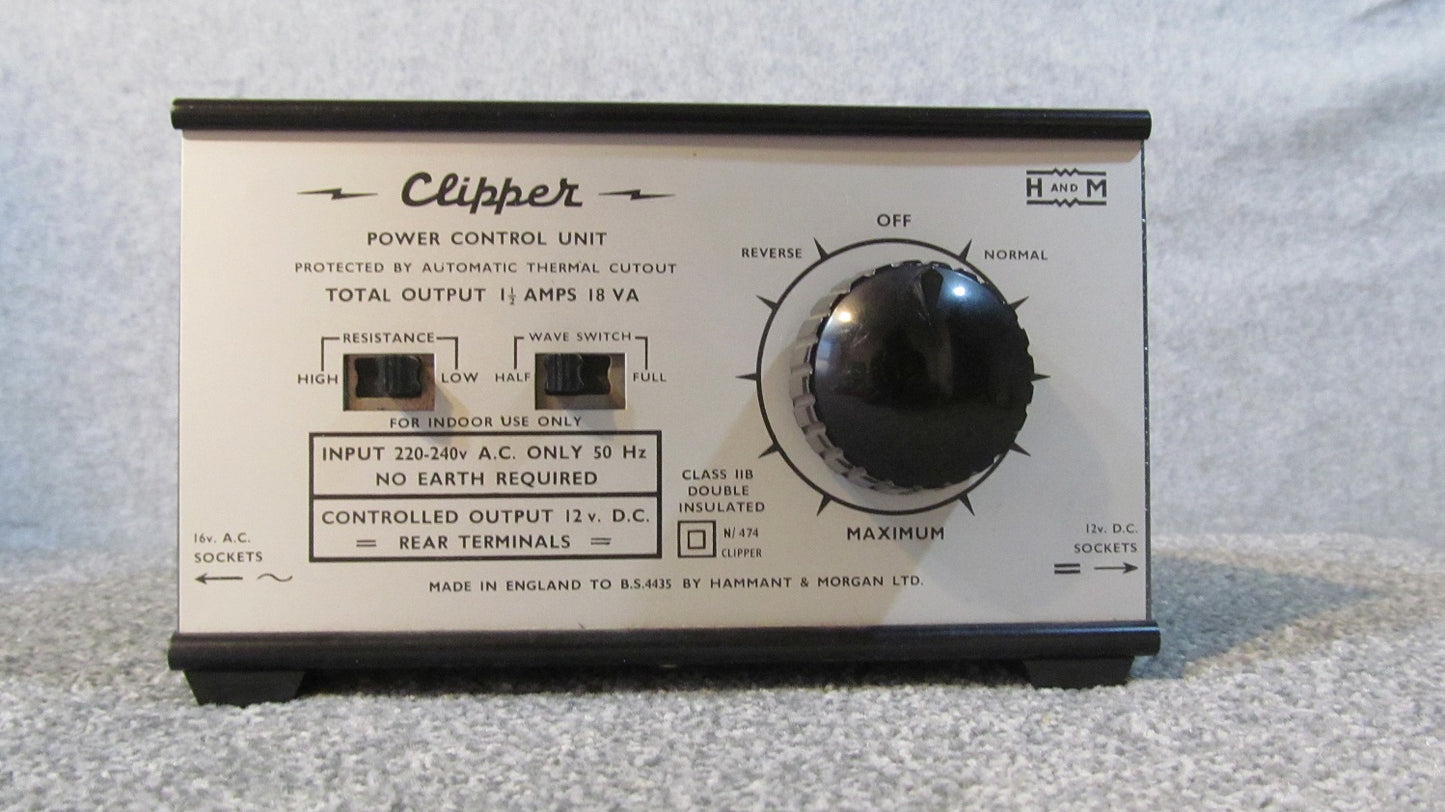 Hammant and Morgan Clipper. Single Track Controller. Pre-owned, Excellent Condition.Boxed.