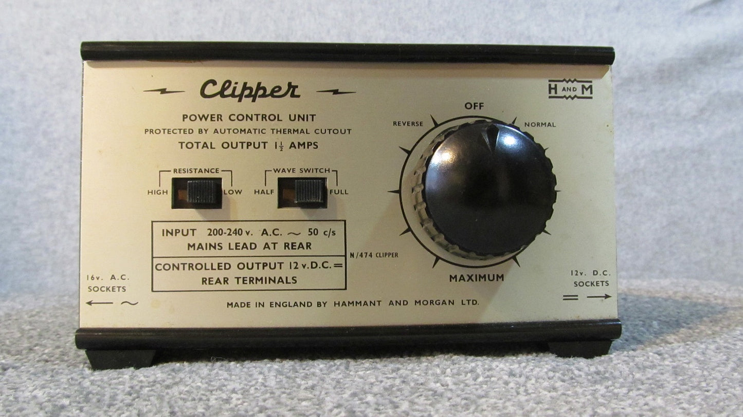 Hammant and Morgan Clipper. Single track controller. Pre-owned, Boxed, Lovely Condition.