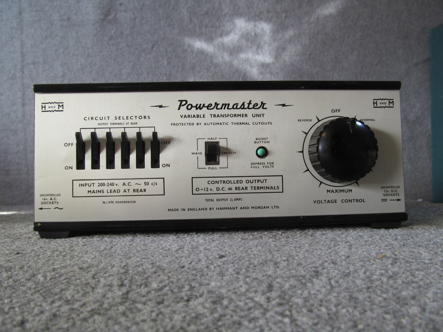 Hammant and Morgan Powermaster. Pre-owned. In Excellent Condition.