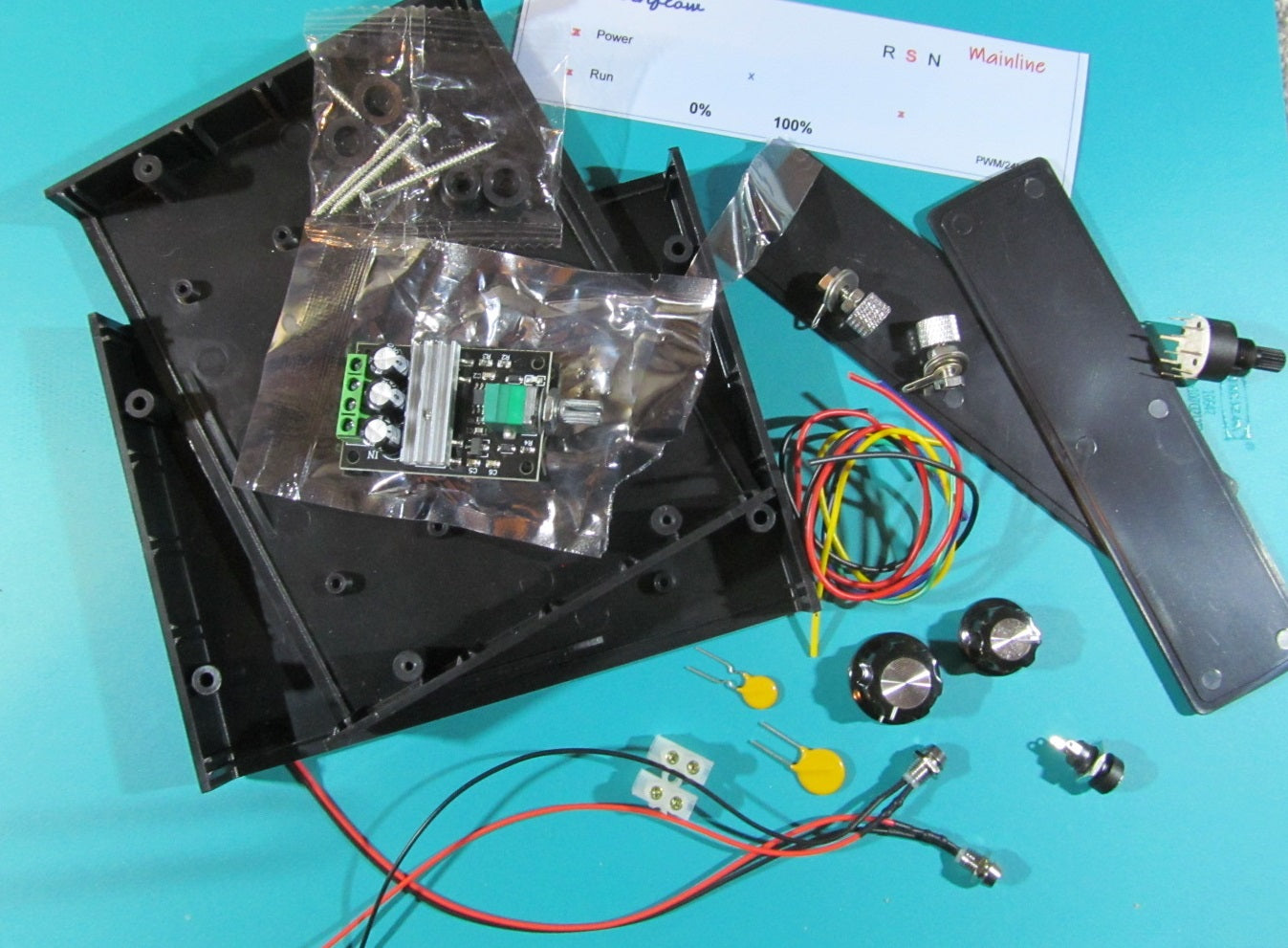 'Mainline' PWM Controller Kit. Super Control for all Gauge Model Trains. Build it yourself.