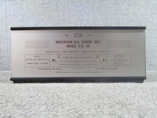 Hammant and Morgan  DC60, (pre-owned) 6 Amp Power Supply