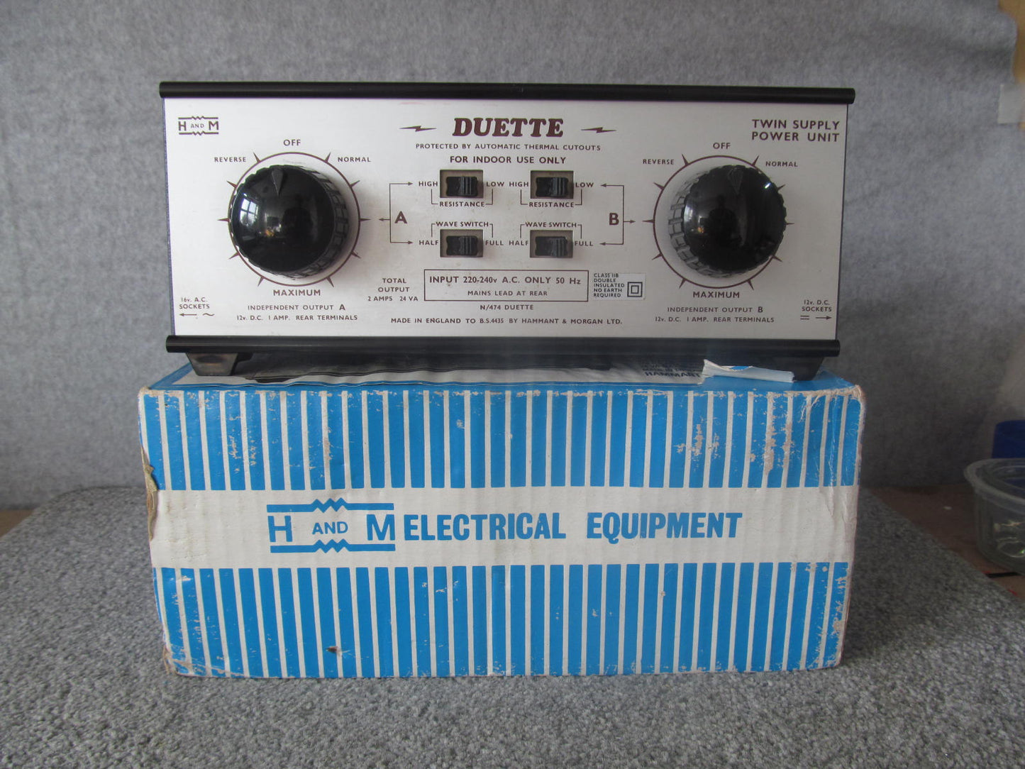 Hammant and Morgan Duette. Used, In First Class Condition. Fully Tested and Guaranteed. Boxed