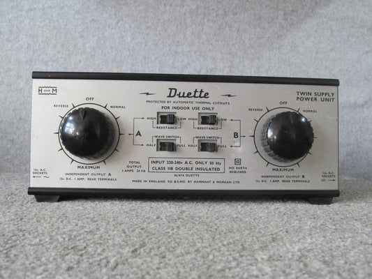 Hammant and Morgan Duette. (New Listing) Pre-owned. In Honest Condition. Two Track Controller.