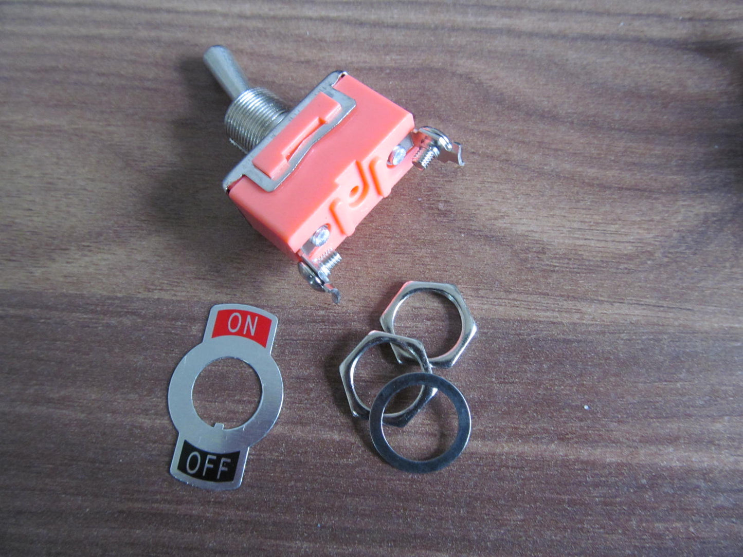 Standard Toggle Switch. SPST (on / off switch ) Screw Connections