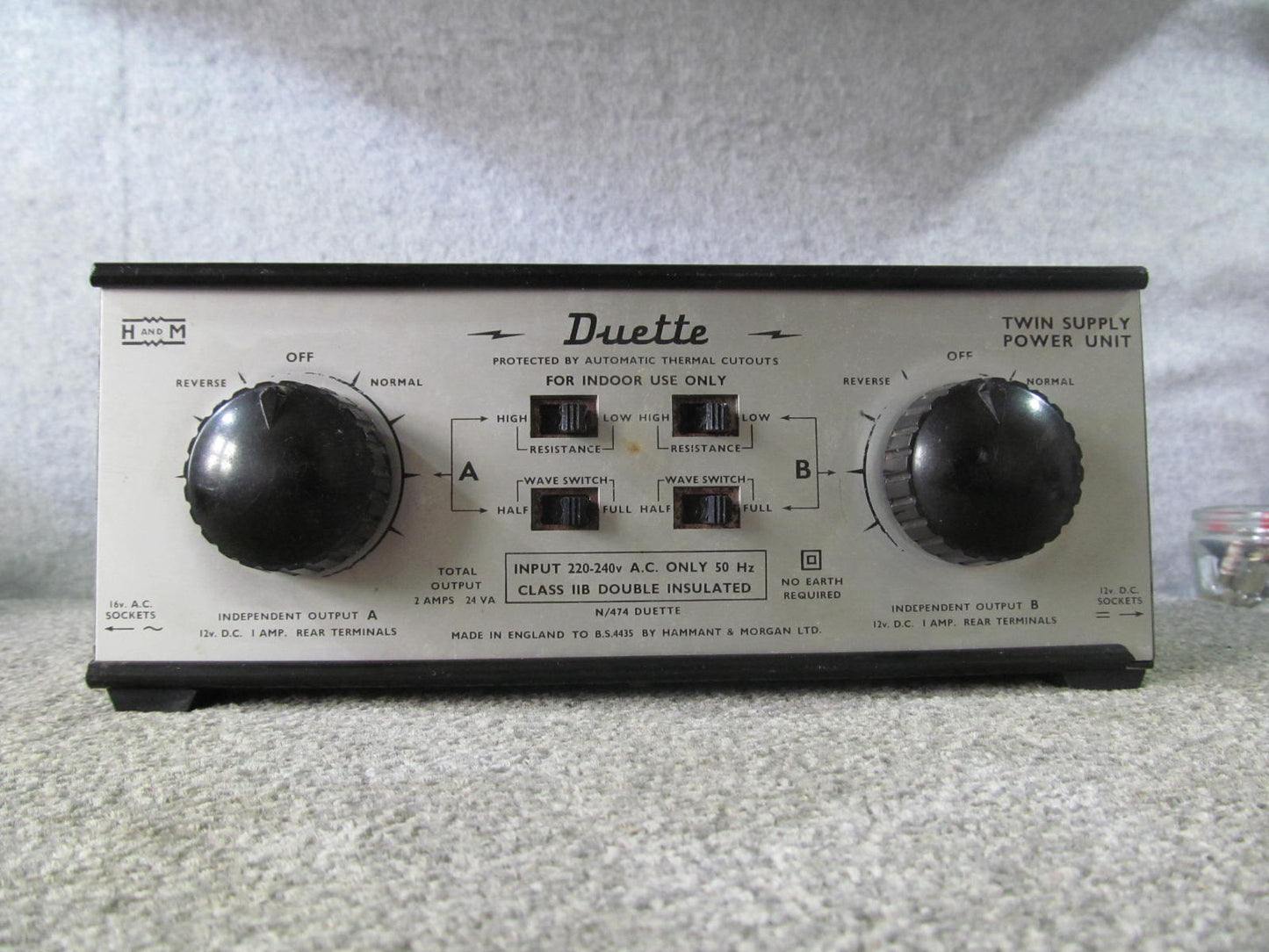 Hammant and Morgan Duette.  Pre-owned, In DREADFUL Condition. Fully Tested and Guaranteed.