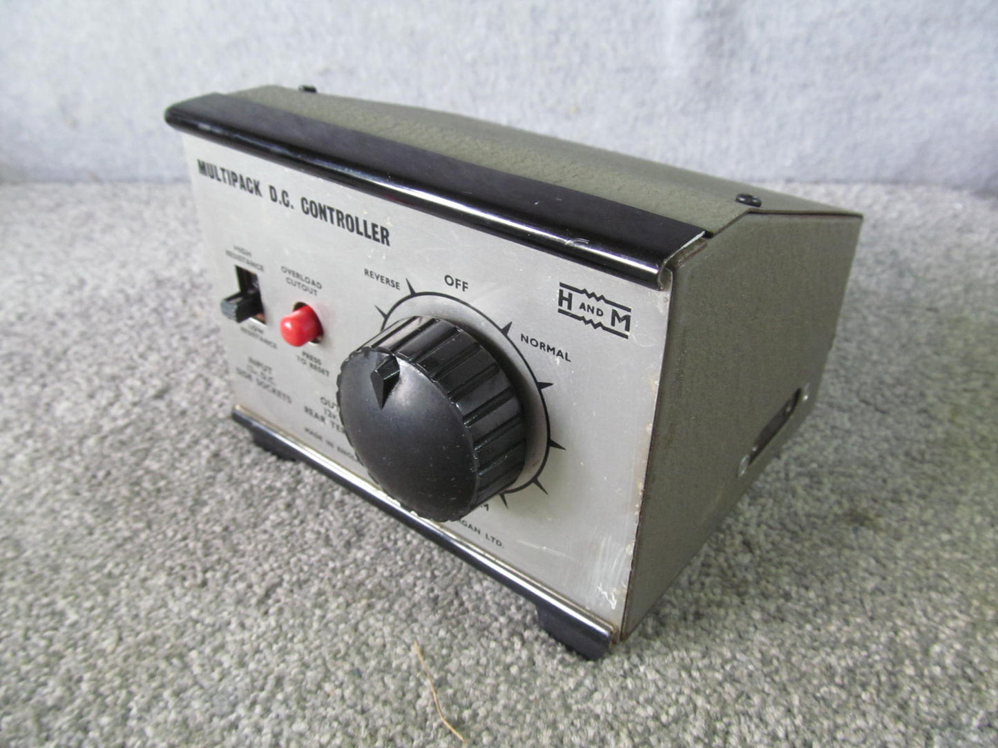 Hammant and Morgan  DC Controller. Red Overload Cutout Switch