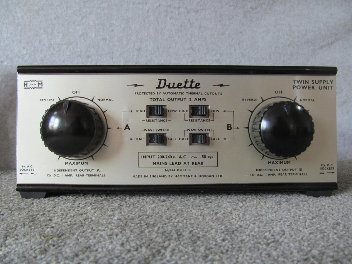 Hammant and Morgan Duette. Pre-owned. In Very Nice Condition. Two Track Controller.