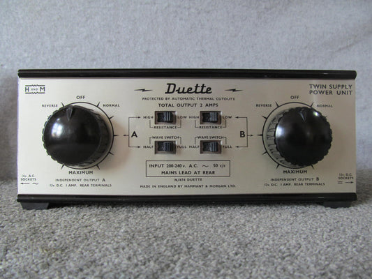 Hammant and Morgan Duette. Pre-owned. In Very Nice Condition. Two Track Controller.
