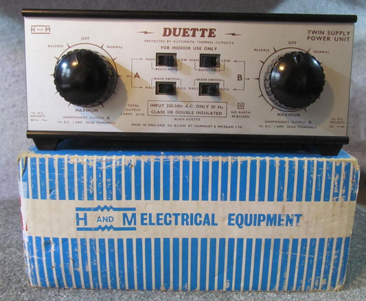 Hammant and Morgan Duette. Pre-owned. In Very Nice Condition. Two Track Controller.Boxed