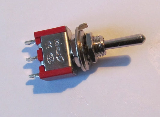 SPDT Mini Toggle Switch Non-Latching (momentary contact) Point Control Switch
