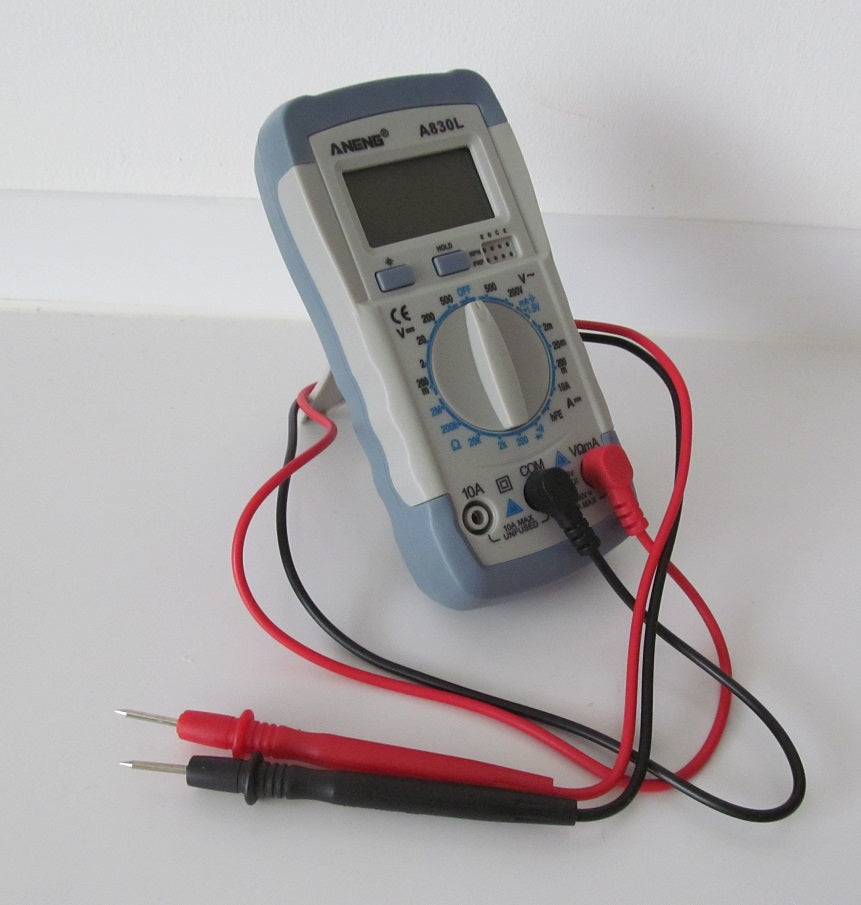 Multimeter. DVM, Digital Voltmeter. Battery included. Test leads included. P&P £1.50