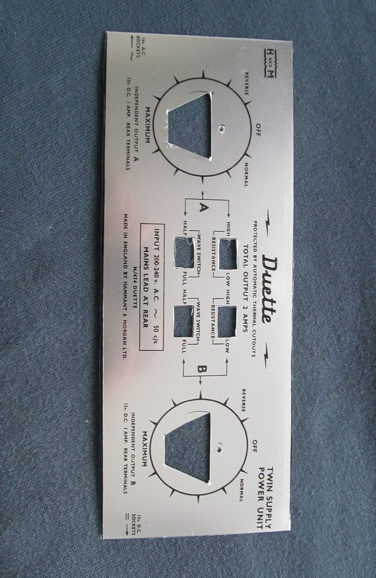 Hammant & Morgan Duette Replacement Faceplate (Facia)