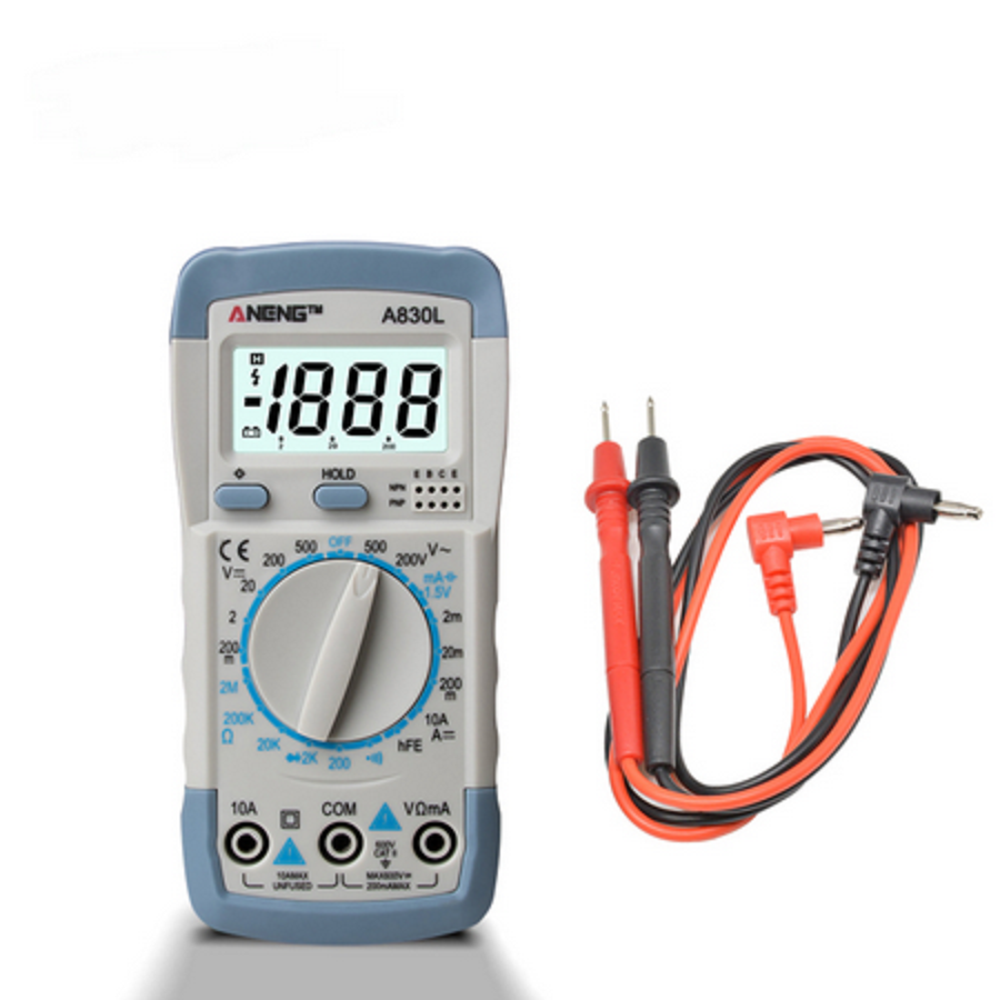 Multimeter. DVM, Digital Voltmeter. Battery included. Test leads included. P&P £1.50